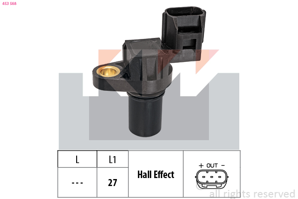 Snímač polohy vačkového hriadeľa KW